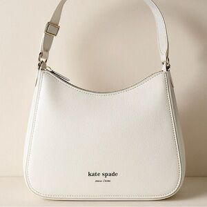 Kate Spade New York White Pebbled Leather Crossbody Bag! NWT! RTL $298